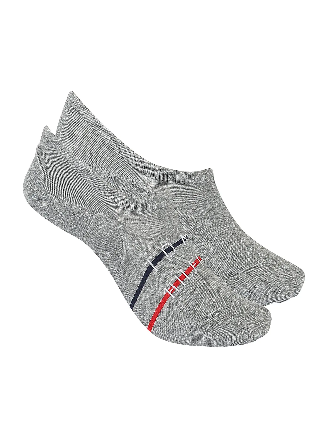 TOMMY HILFIGER | Herren Füsslinge 2er Pkg black | grau